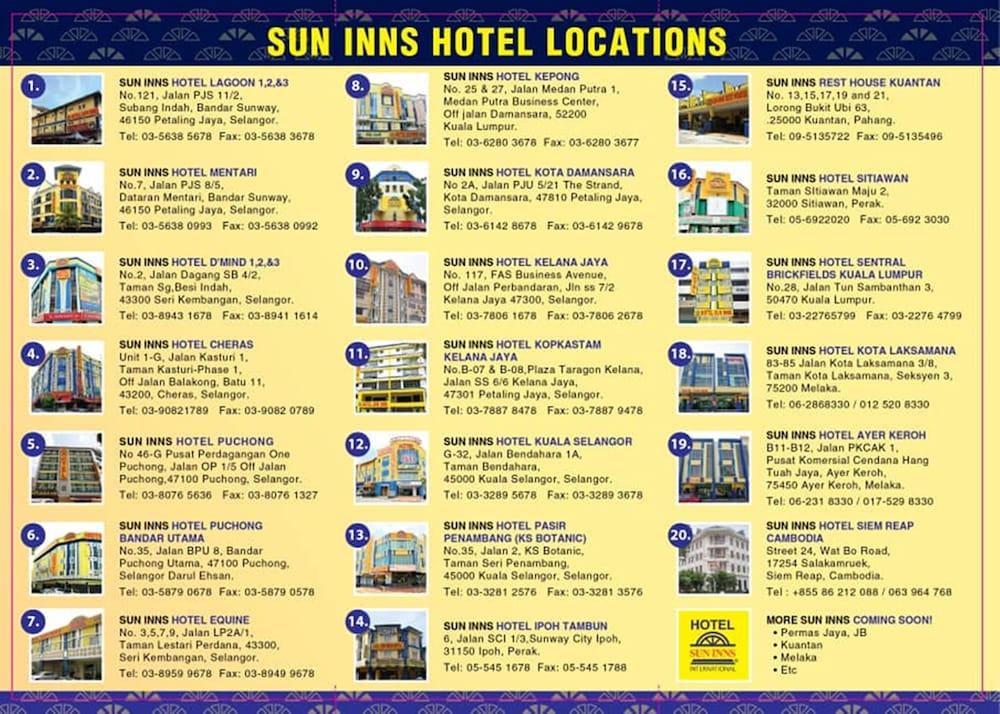 Sun Inns Hotel Sentral, Brickfields Kuala Lumpur Eksteriør bilde